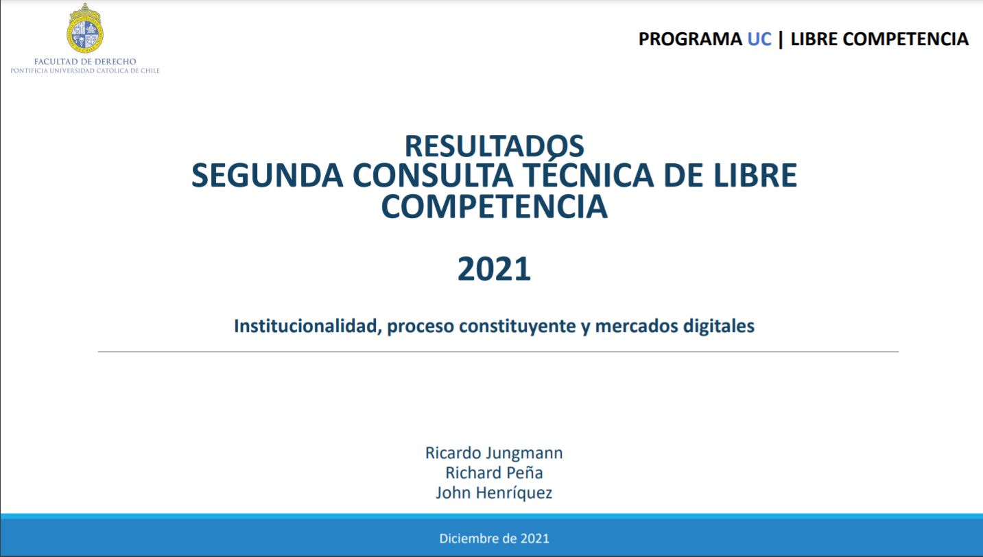 Resultados Segunda Consulta Técnica de Libre Competencia 2021